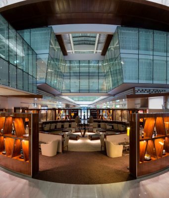 Emirates Business Class Lounge, Seating and Dining Experience
